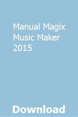 Magix Music Maker User Manual Pdf